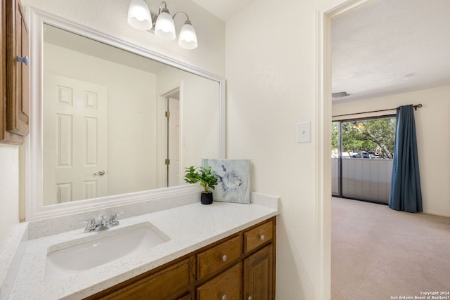 bathroom featuring vanity