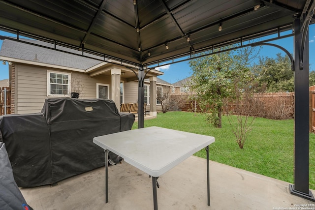 view of patio / terrace with area for grilling