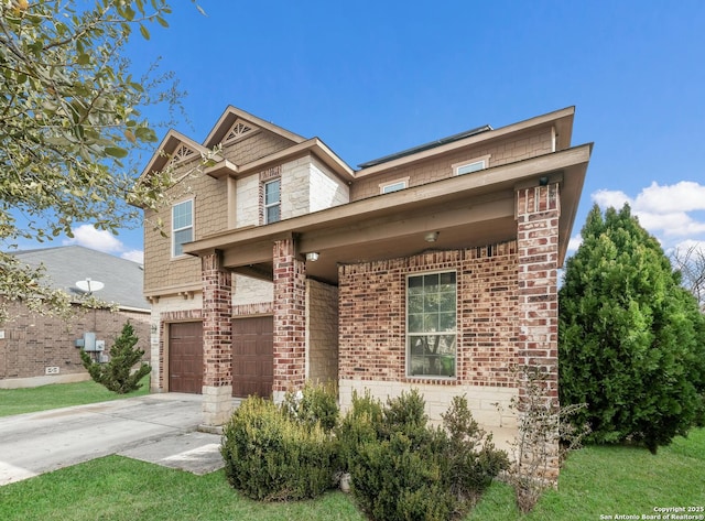 craftsman-style home featuring a garage