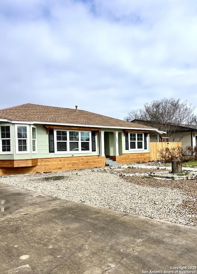 view of ranch-style home