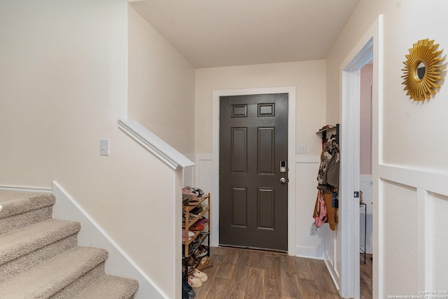 entryway featuring hardwood / wood-style floors