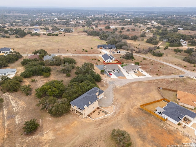 bird's eye view featuring a rural view