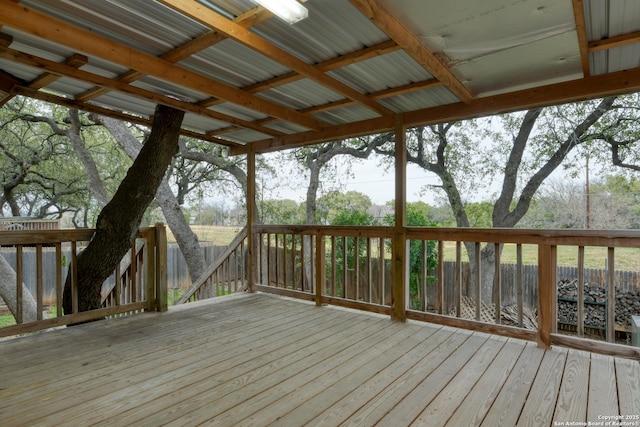 view of deck