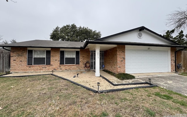 ranch-style house with a garage