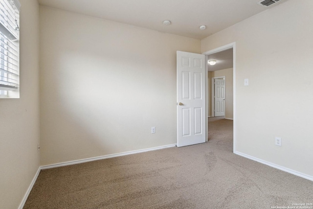 view of carpeted empty room