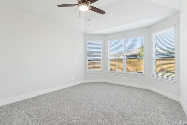 14603 Rainwater Trl, San Antonio, TX 78253 - carpeted spare room featuring a ceiling fan and baseboards