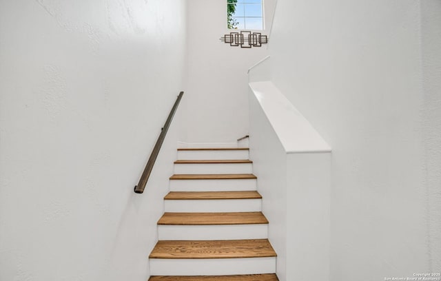 view of stairway