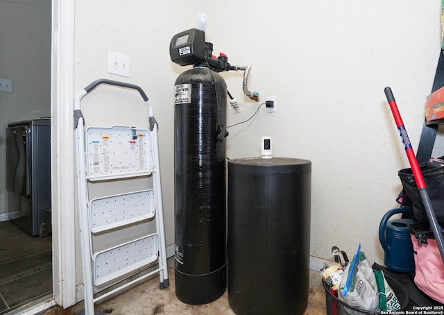 view of utility room