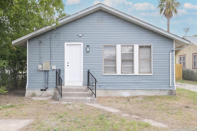 view of bungalow