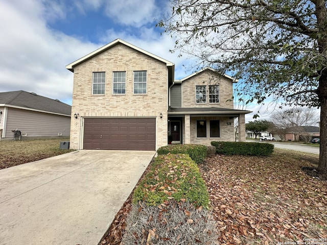 front facade featuring a garage