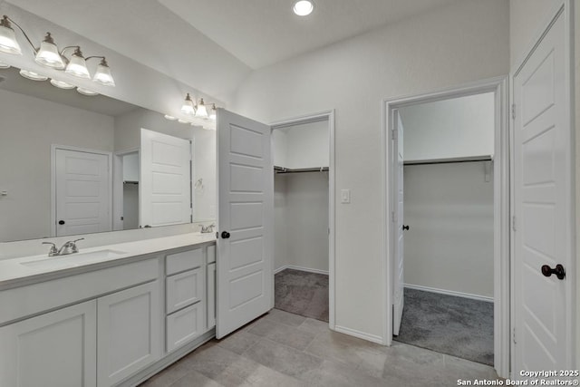 bathroom with vanity