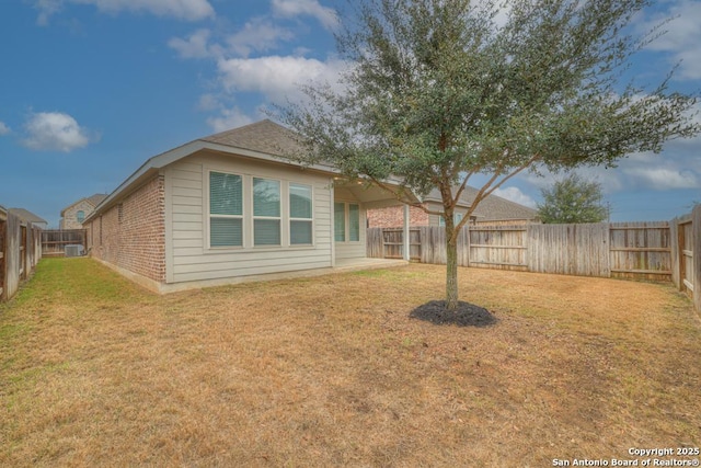 exterior space with a lawn