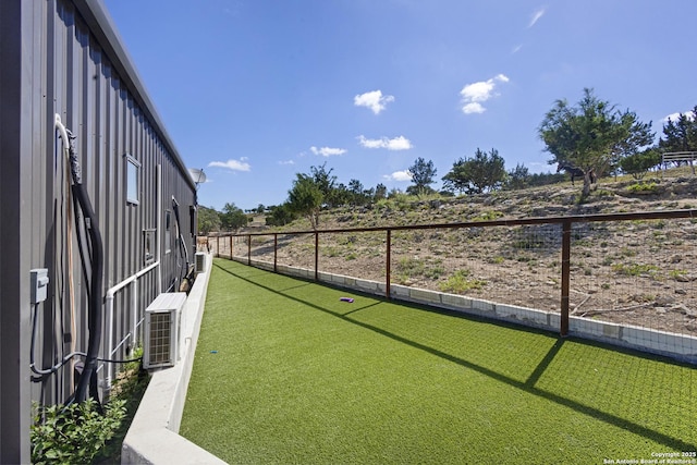 view of yard with ac unit