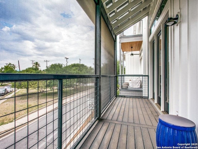 view of balcony