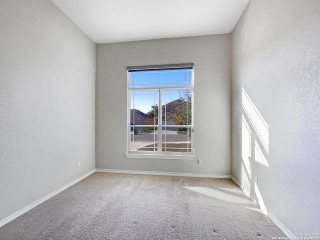 view of carpeted empty room