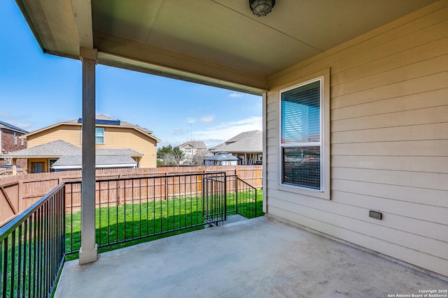 balcony featuring a patio area