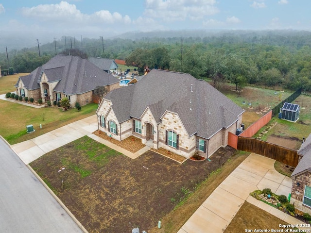 birds eye view of property