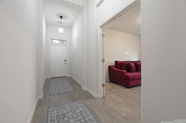 interior space featuring light hardwood / wood-style floors