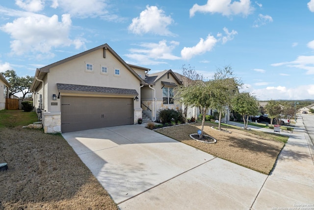 view of front of house featuring a garage