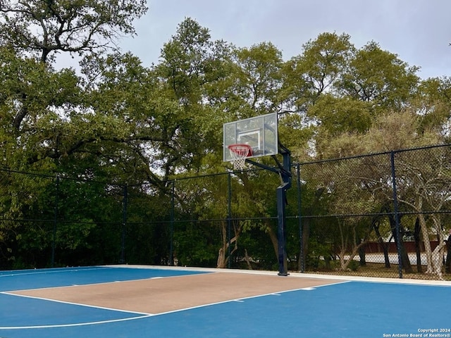 view of basketball court