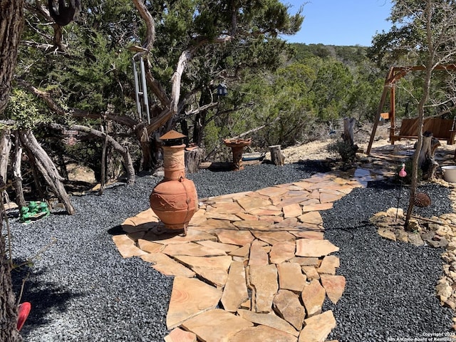 view of yard with a patio area