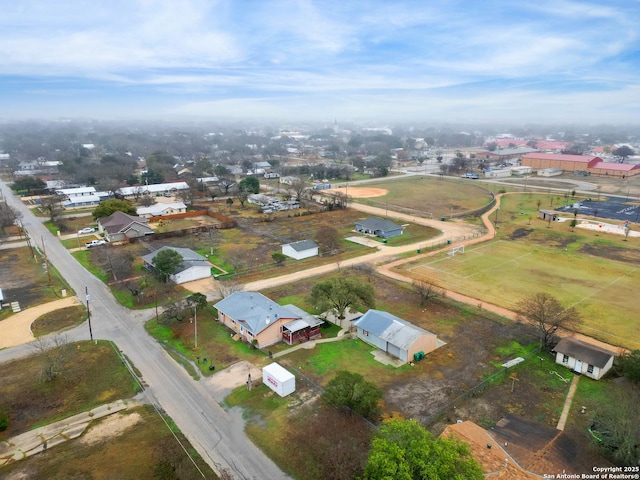 1102 Berlin St, Castroville, TX 78009 - aerial view of property's location with nearby suburban area