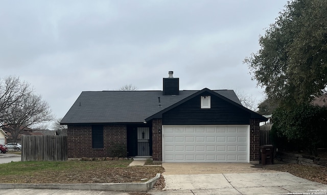 ranch-style house with a garage