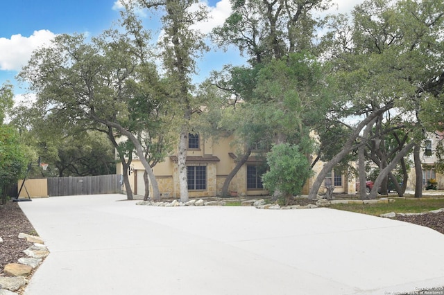 view of front of house featuring a garage