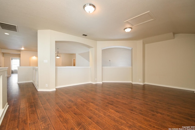 13906 Tahoe Vis, San Antonio, TX 78253 - unfurnished room with dark wood-style floors, visible vents, and baseboards