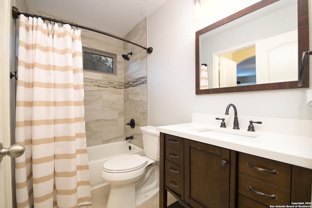 13906 Tahoe Vis, San Antonio, TX 78253 - full bath with shower / bath combination with curtain, toilet, and vanity