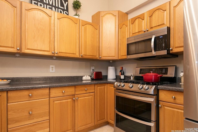 kitchen featuring appliances with stainless steel finishes