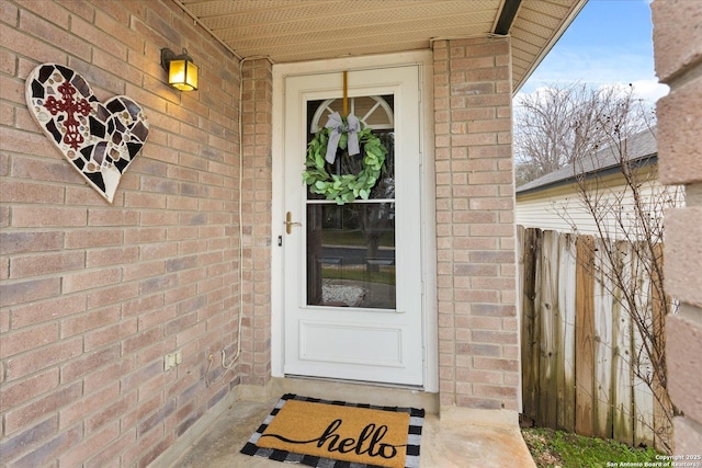 view of entrance to property