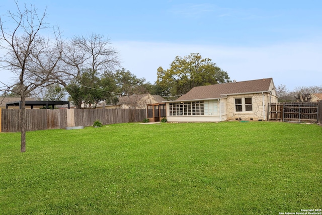 view of yard