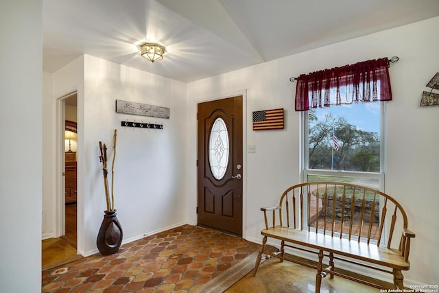 view of foyer entrance