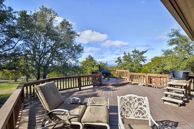 view of wooden terrace