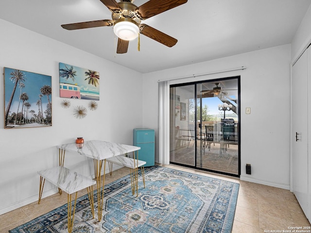 1048 Parkview Dr, Canyon Lake, TX 78133 - dining room with light tile patterned floors