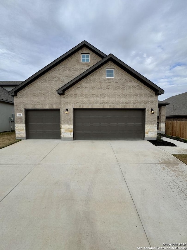 view of front of home featuring a garage