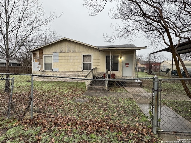 view of front of home