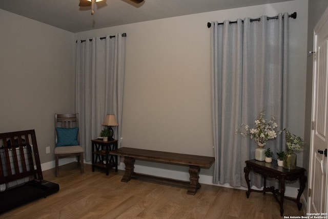 interior space featuring light hardwood / wood-style floors