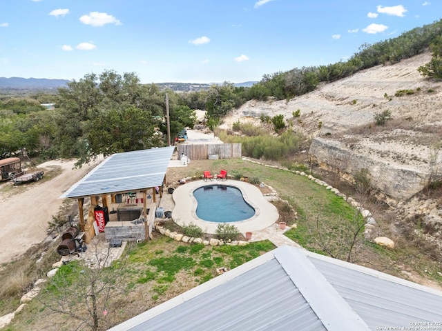 view of pool