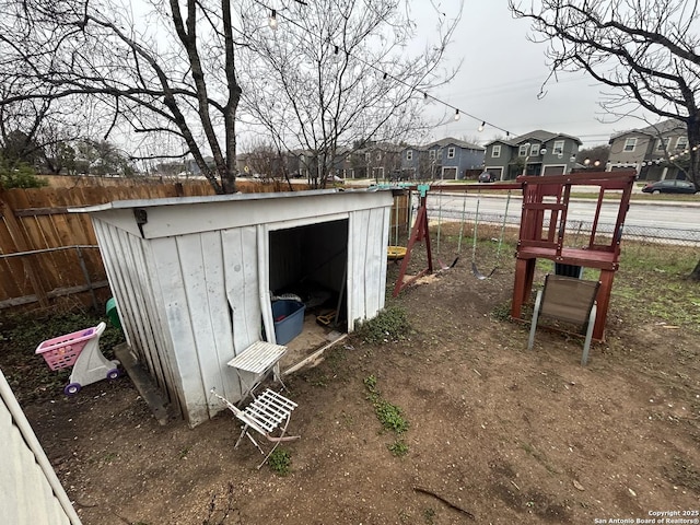 view of outdoor structure