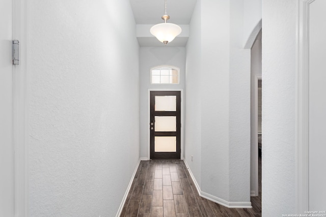 25046 Las Pilas, San Antonio, TX 78261 - entryway with dark wood-type flooring