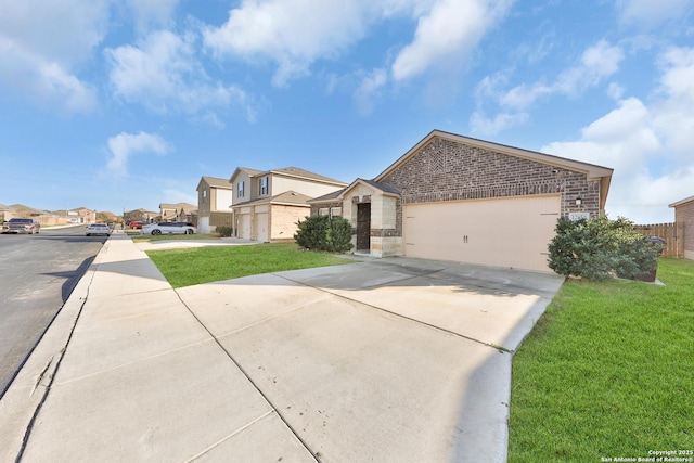 view of front of house with a front yard