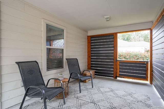 view of sunroom