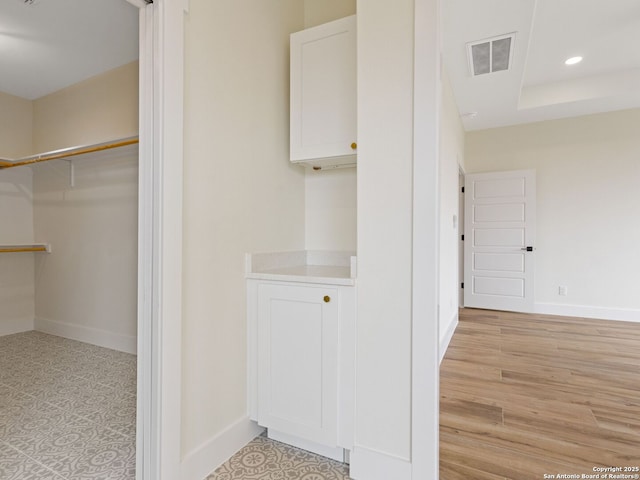 interior space featuring light hardwood / wood-style flooring