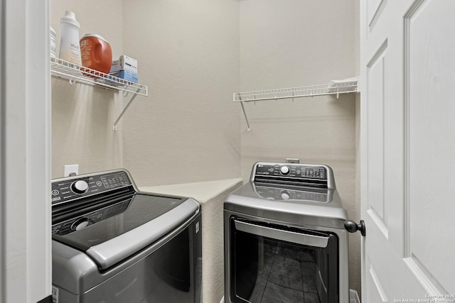 laundry area featuring washer and dryer