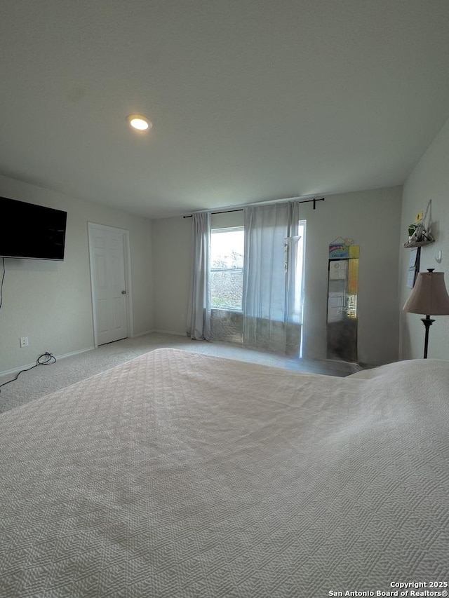 unfurnished bedroom with carpet floors