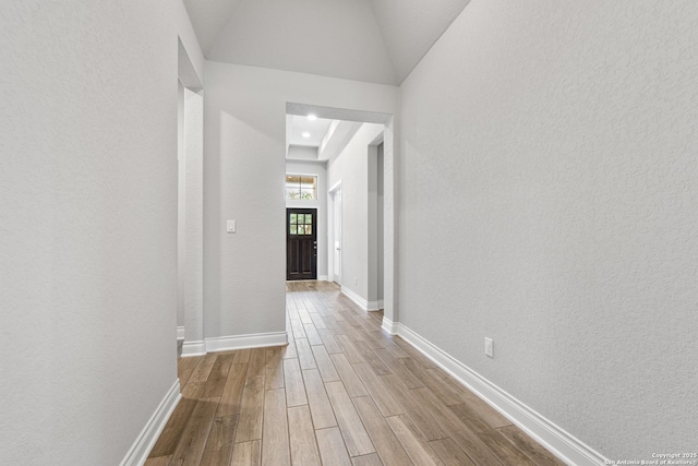 1905 High Bank, Seguin, TX 78155 - hallway with wood finished floors and baseboards