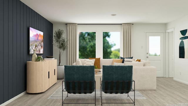 dining room featuring light hardwood / wood-style flooring