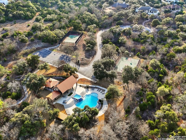 birds eye view of property